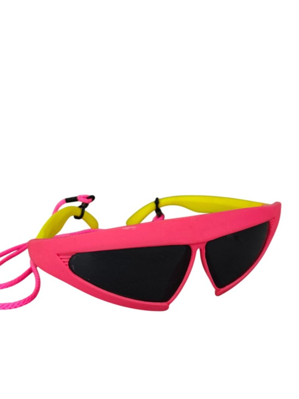 Vintage 1989 Back To The Future II Solar Shades Pizza Hut Neon Pink & Yellow